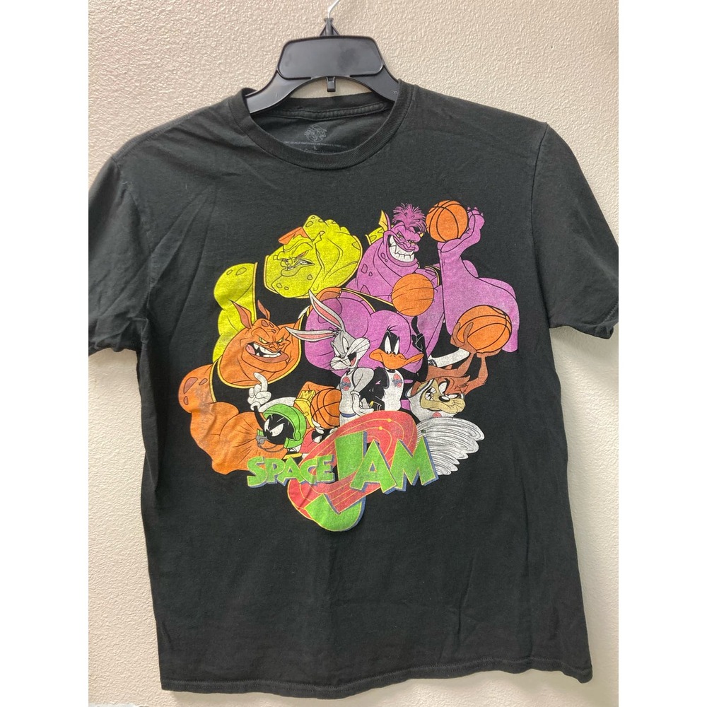 Space Jam Mens Short Sleeve T Shirt Size Large Gray‎